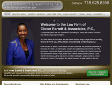 Tablet Screenshot of cloverbarrett.com